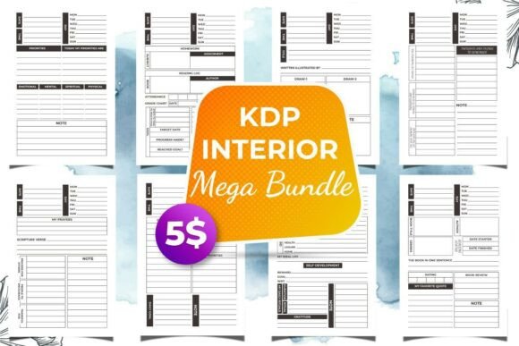Best Selling KDP Templates Mega Bundle V13