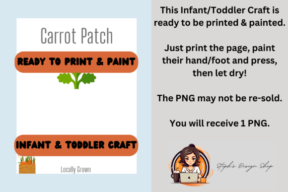 Child Footprint Craft Carrot: A Simple DIY Gift