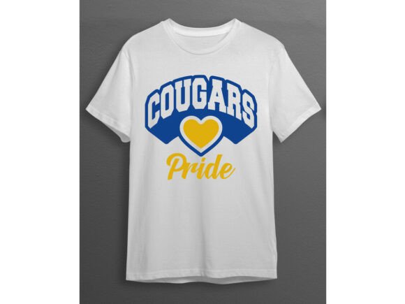 Cougars PRIDE Love Vector Design