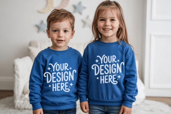 Elevate Your Kids Apparel Brand with the Ultimate Gildan 18000B Mockup Experience