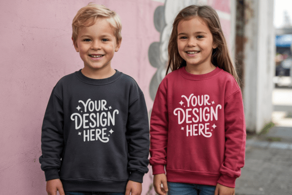 Evaluating Kids Front and Back Sweatshirt Mockup 9 for Minimalist Apparel Branding