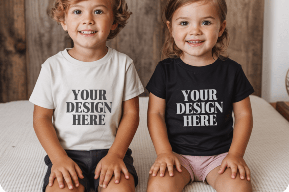 Kids Gildan 5000B Siblings Mockup 30