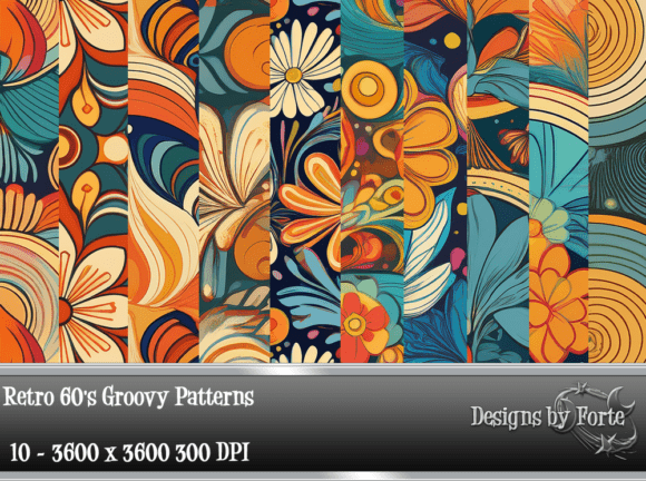 Revitalizing Your Creative Projects with Retro 60s Groovy Patterns