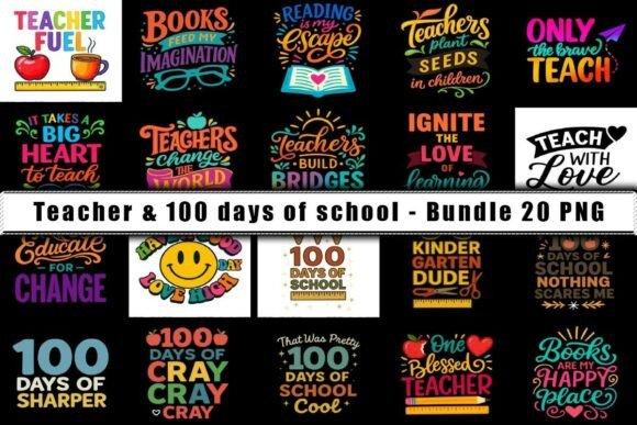Teacher School PNG Bundle for Creative Projects