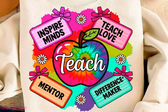 Teacher T-shirt Design, Back to Png: A Strategic Asset for Educators and Creators